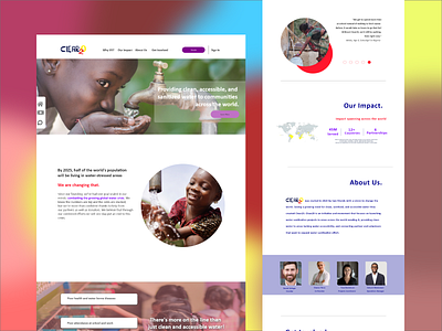 "Clear20" charity website LF website branding design graphic design typography ui ux