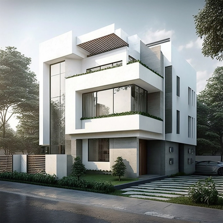 Modern House Exterior Design By Glam