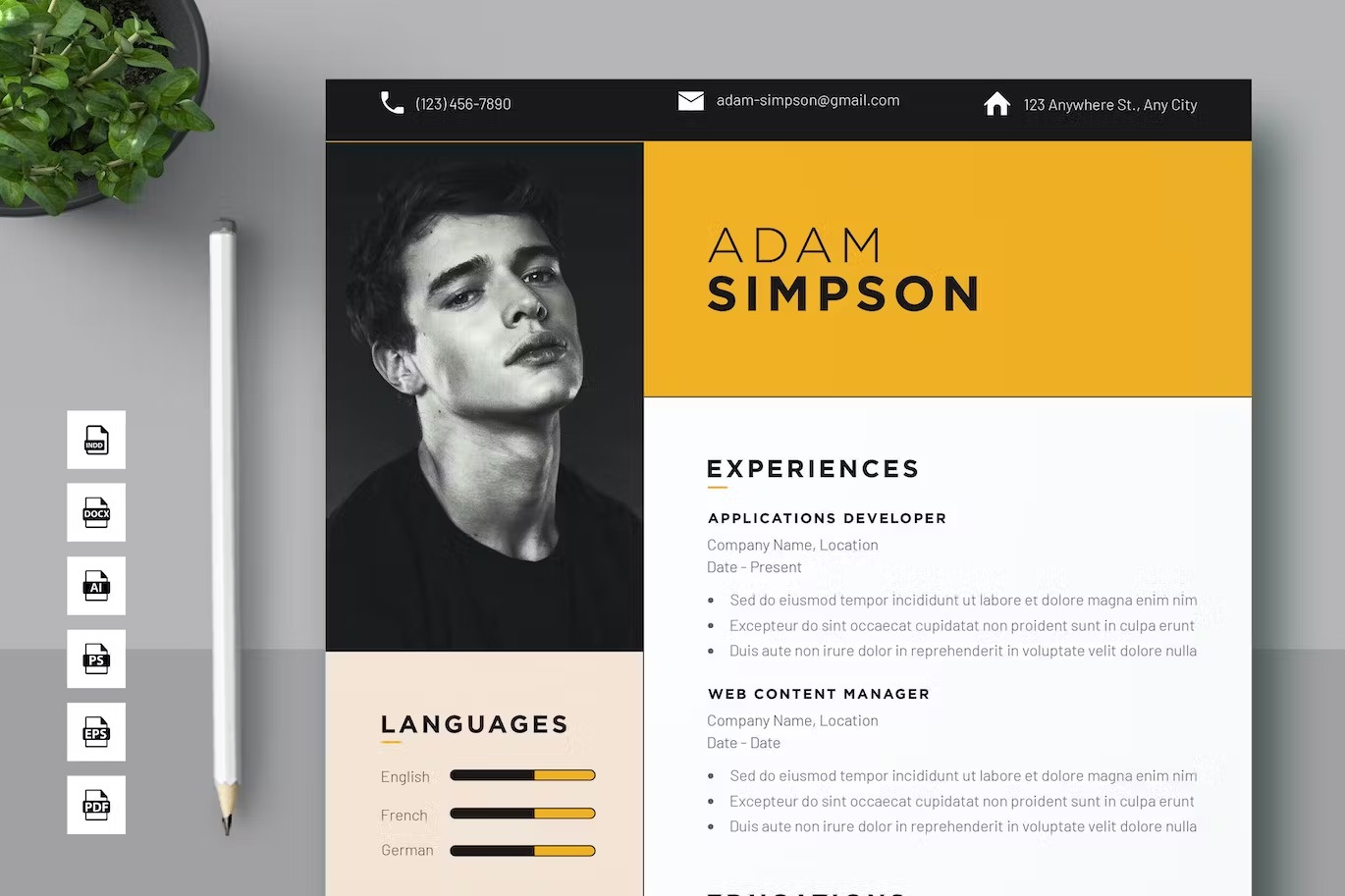 Modern Resume Template clean clean resume cover letter creative resume curriculum vitae cv cv template free cv free cv template free resume free resume template minimal resume modern cv modern resume professional resume resume resume clean resume cv resume design resume template