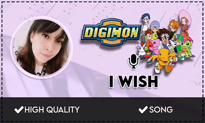 I wish, Digimon Spanish Cover Female Voice dubbing voice over