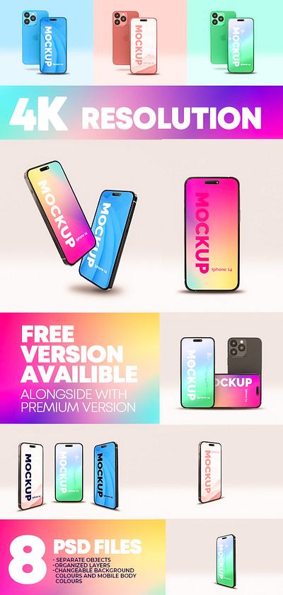Free Mockup | Premium Mockup | iPhone 14 Pro Mockup branding design iphone 14 mockup iphone 14 pro mockup mockup photoshop template template