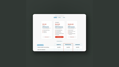 Redesign of membership plan page animation graphic design motion graphics ui