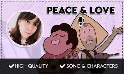 Peace & Love, Steven Universe Spanish Cover Female Voice cover dubbing voice over