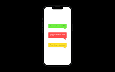 Daily UI Day 49 - Notifications app daily ui daily ui day 49 dailyui design error icon notification notifications payment pop up success try again ui ux