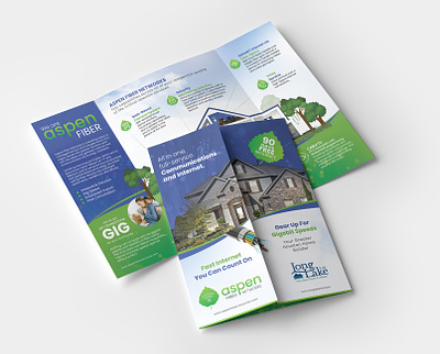 Aspen Fiber brochure design fiber flyer gatefold graphicdesign home internet internet marketing optics