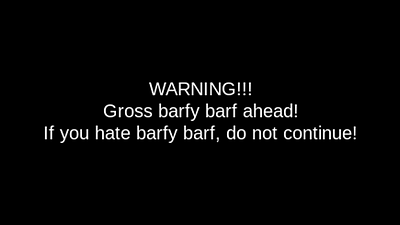 Barfed in Bed barf barfed in bed bedtime puke puked in bed storytime