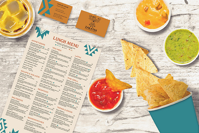 Zarates Rebrand branding design graphic design illustration layout logo menu restaurant brand