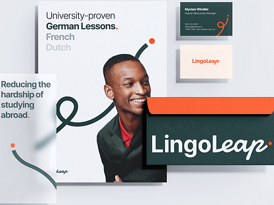 LingoLeap brand brand identity branding branding project case study clean and modern design distinctive educational identity graphic design identity design identity system illustration logo logo design modern branding professional typography unique logos vector