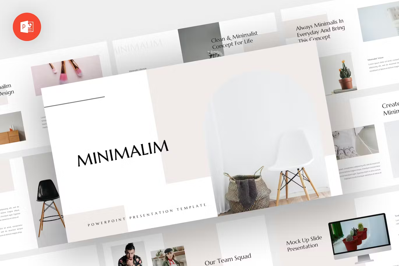 Minimalim - Minimalist Powerpoint Template download google slides homepage keynote landing landing page landingpage pitch pitch deck powerpoint powerpoint template pptx presentation presentation template professional slides template ui webdesign website