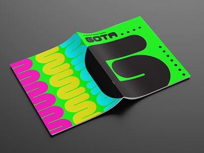 Gota Type Specimen design gota graphic design layout neon type book type specimen typography