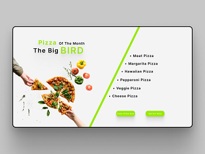Pizza store web design 3d animation app branding design graphic design illustration logo motion graphics typography ui ux vector