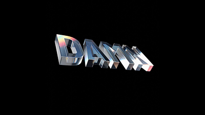 DAMN disp 3d animation blender glass motion graphics render
