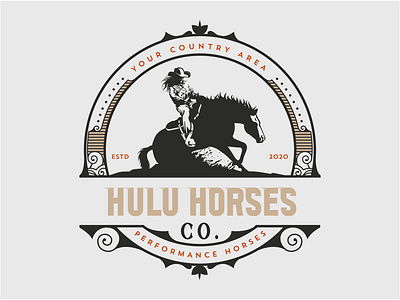 Hulu Horses Logo Design design graphic design illustration logo vector