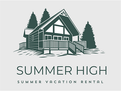 Summer High Logo Design design graphic design illustration logo vector