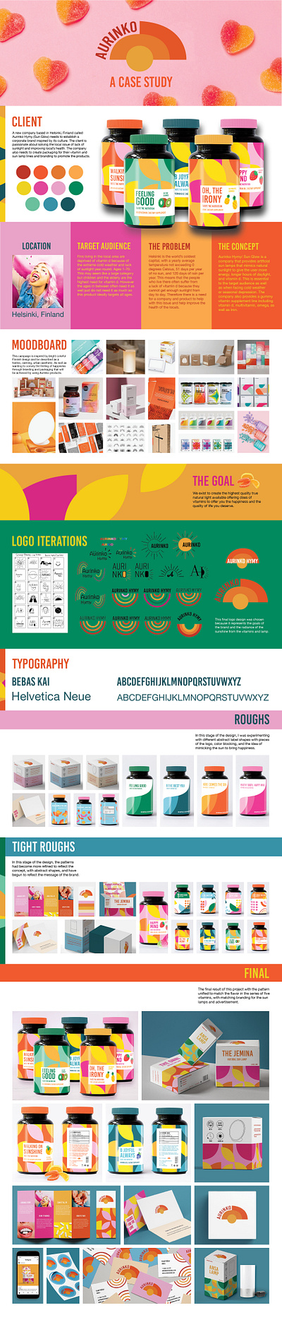 Aurinko Hymy - Sun Glow advertising branding design graphic design illustration layout logo typography