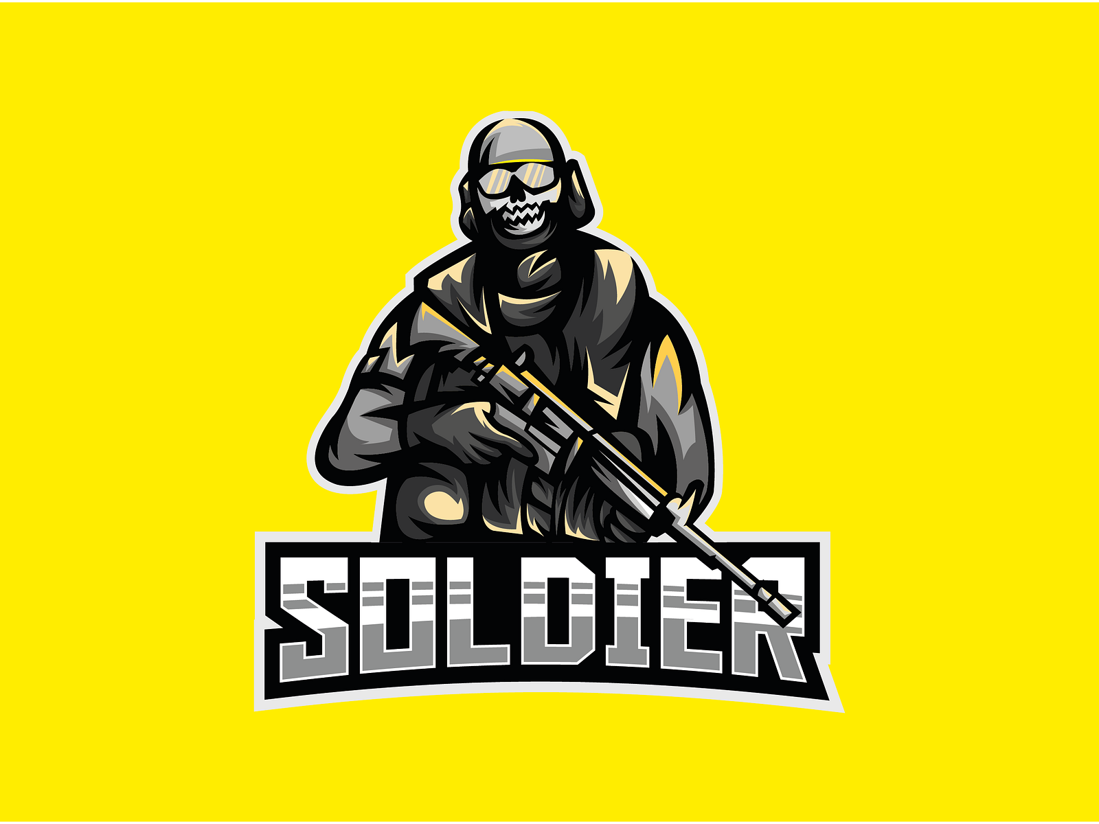 Soldier Gaming Logo Design by Bird Knack on Dribbble