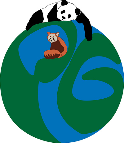 Panda Global logo dailychallenge design graphic design illustration logo vector