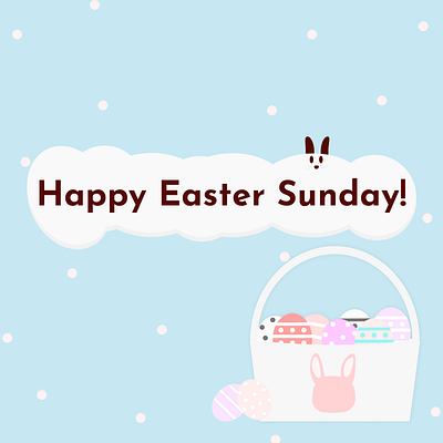 Easter Sunday graphic design
