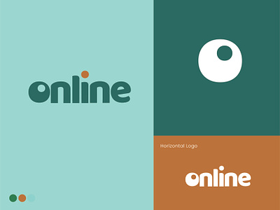 Online logo, o logo animation branding logo vector