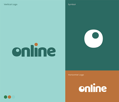 Online logo, o logo animation branding logo vector