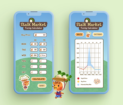 Daily UI 04: Calculator animal crossing calculator daily ui ui ui design