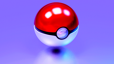 3D pokemon ball model 3d 3d art 3d artist 3d game art 3d model 3d object 3d render anime blender 3d design eeve freelance 3d artist freelance animator freelance artist pokemon pokemon ball product render