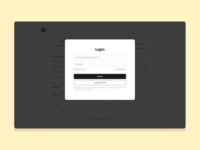 Login screen for a web application design figma login mobile app signup ui ui design ux web application website