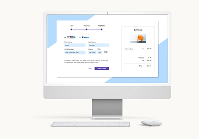 Checkout Page checkout desktop e commerce ipad tablet ui ux