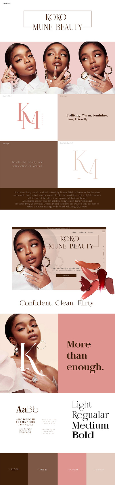 Koko Mune Beauty branding graphic design logo