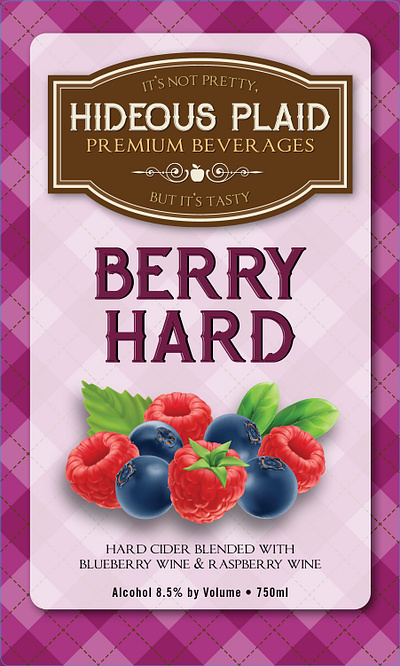 HP Berry Hard Cider branding design graphic design label logo packaging