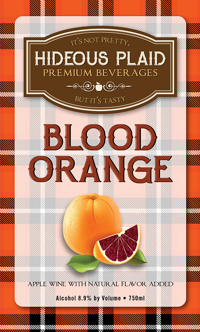 HP Blood Orange Cider branding design graphic design label logo packaging