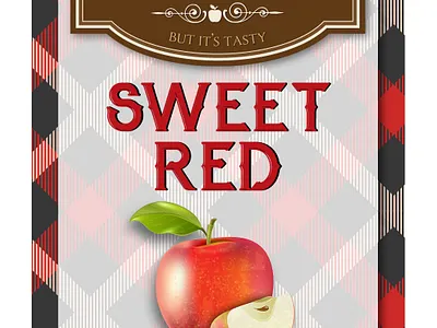 HP Sweet Red Cider branding design graphic design label logo packaging