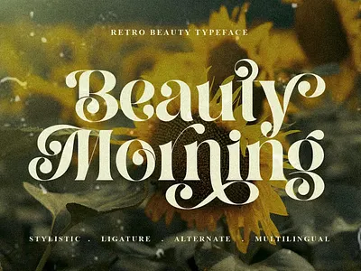 Beauty Morning Font calligraphy display display font font font family fonts hand lettering handlettering lettering logo sans serif sans serif font sans serif typeface script serif serif font type typedesign typeface typography