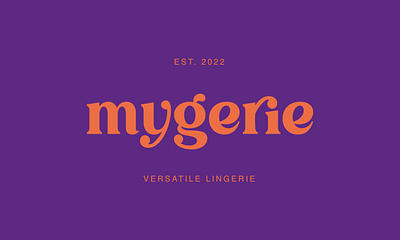 Mygerie branding graphic design logo