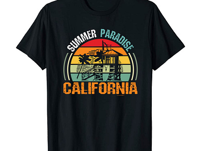 Summer paradise t-shirt design. beach beach day beach t shirt beach t shirt design california california beach california t shirt summer summer 2023 summer day summer day 2023 summer day t shirt summer day t shirt design summer logo summer t shirt day 2023