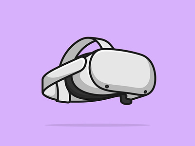 VR Glasses Vector Illustration alvi studio branding gaming graphic design illustration vector virtual reality vr glasses vr headset