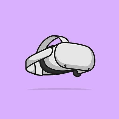 VR Glasses Vector Illustration alvi studio branding gaming graphic design illustration vector virtual reality vr glasses vr headset