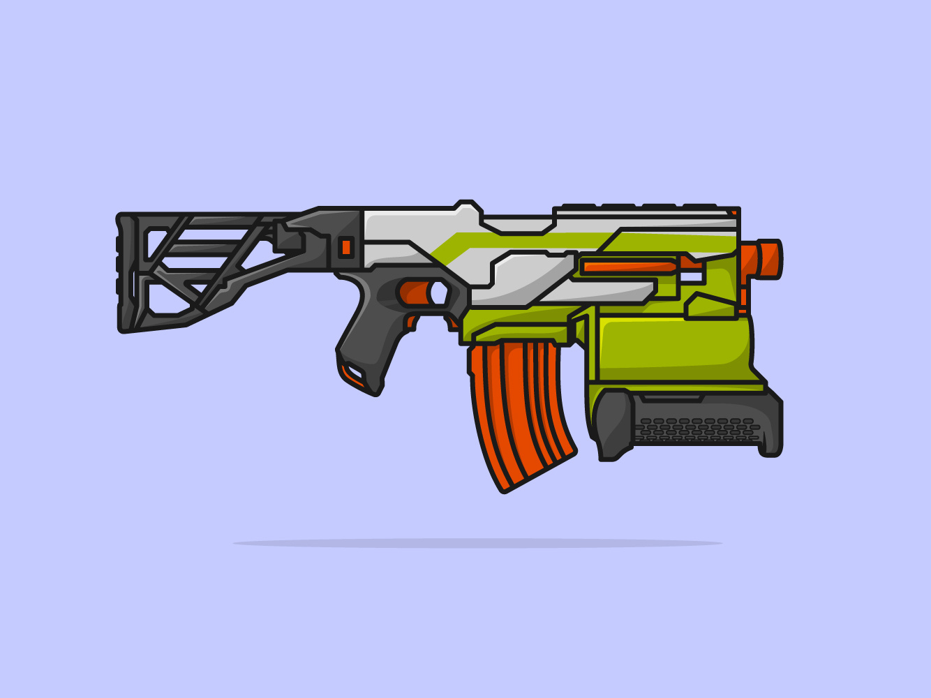 GAMING GUN VECTOR DESIGN by Ahsan Alvi on Dribbble