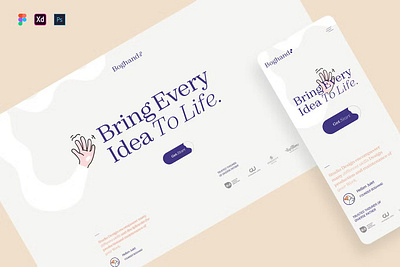 Boghand-Hero Header Landing Page app home page home screen homepage interface ios landing landing page landingpage mobile page site ui uidesign uiux ux web web page webdesign website