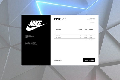 Day 46 of Daily UI - Invoice