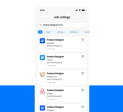 Day 50 of Daily UI - Job Listings