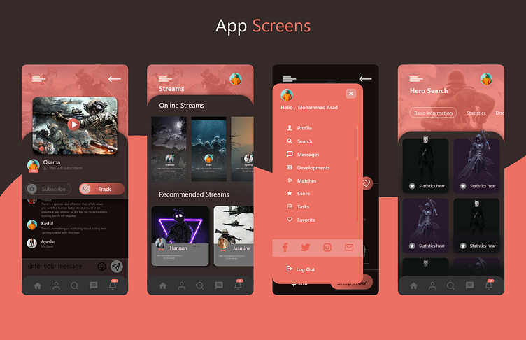 Game App Design by Mohammad Osama on Dribbble