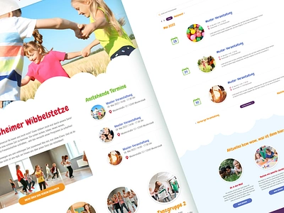 Recreational activities for children Website adobexd app branding design graphic design illustration logo typography ui ux vector web webdesign website wordpress