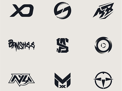 Logo collection branding design esport esports gaming graphic design illustration initial logo logos minimalist mongrame monogram