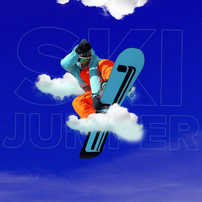 Ski Jumper graphic design