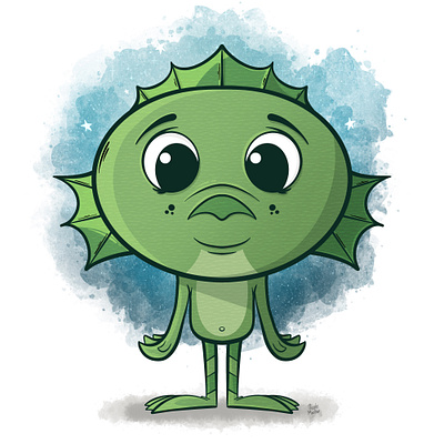 Swamp Thing character character design creature illustration kidlit procreate swamp thing