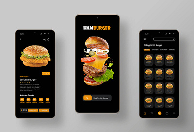 Hamburger- Food Mobile App ui