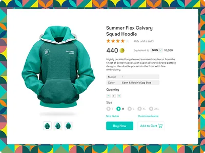 LHH Ecommerce product details e commerce merchandize user interface design