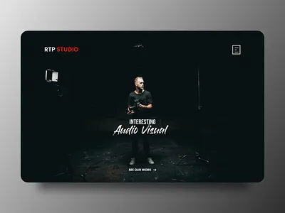 Portofolio Homepage Design UI adobe xd dark design web figma portofolio portofolio web design professional portofolio web professional web design ui web design website