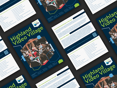 Highland Video Village - Flyer adobe indesign art direction design graphic design layout design typography